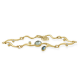 RABINOVICH 82701351 VERGULD ZILVEREN ARMBAND MET BLAUWE KWARTS EN TOPAAS BLEND OF BLUE