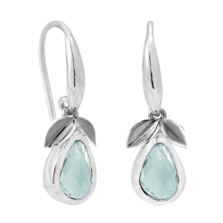 RABINOVICH 82004006 ZILVEREN OORHANGERS MET TOPAAS TWILIGHT