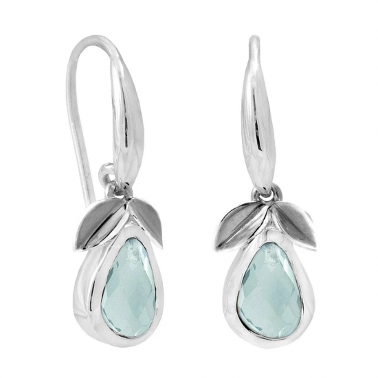 RABINOVICH 82004006 ZILVEREN OORHANGERS MET TOPAAS TWILIGHT