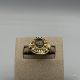 14KT GOUDEN RING MOS-AGAAT