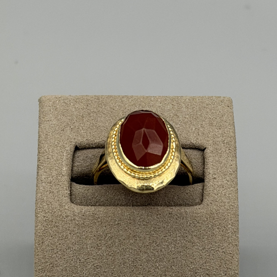 14KT RING CARNEOOL