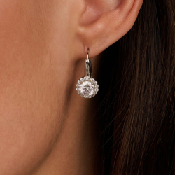 TI SENTO 78056ZI ZILVEREN OORHANGERS MET ZIRKONIA