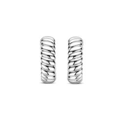 TI SENTO 78066SI ZILVEREN OORRINGEN RIBBELS