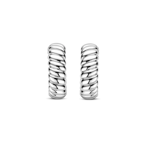 TI SENTO 78066SI ZILVEREN OORRINGEN RIBBELS