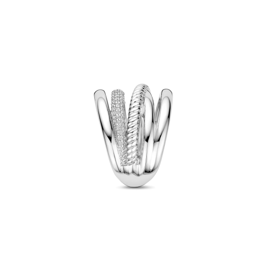 TI SENTO 12421ZI ZILVEREN RING MET ZIRKONIA