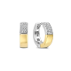 TI SENTO 78050ZY ZILVEREN VERGULDE OORRINGEN ZIRKONIA