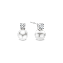 TI SENTO 78060PW ZILVEREN OORKNOPPEN PAREL EN ZIRKONIA