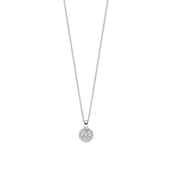 TI SENTO 34123ZI ZILVEREN COLLIER MET ZIRKONIA