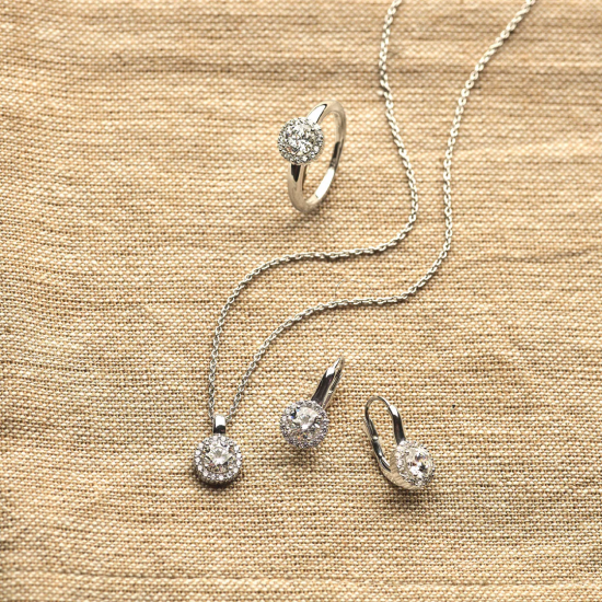 TI SENTO 34123ZI ZILVEREN COLLIER MET ZIRKONIA