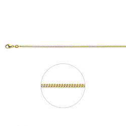 HUISCOLLECTIE VIC0141 GOUDEN COLLIER GOURMETSCHAKEL 50 CM.