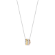TI SENTO 34128TZ ZILVEREN COLLIER MET TRICOLOR HANGERZIRKONIA
