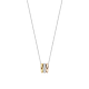 TI SENTO 34128TZ ZILVEREN COLLIER MET TRICOLOR HANGERZIRKONIA
