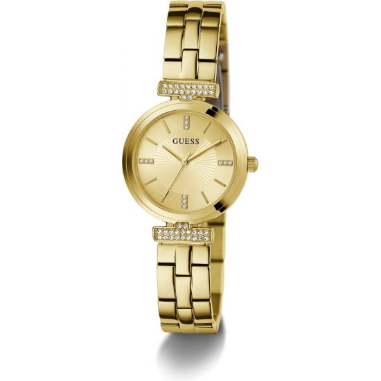 GUESS GW0762L2 DAMESHORLOGE VERGULD STAAL MET ZIRKONIA ARRAY