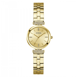 GUESS GW0762L2 DAMESHORLOGE VERGULD STAAL MET ZIRKONIA ARRAY