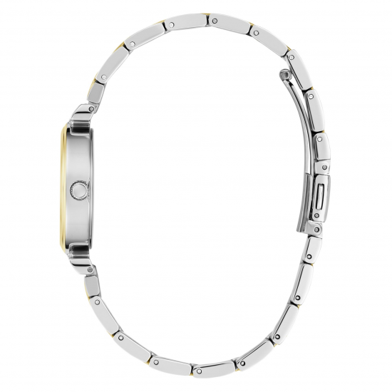 GUESS GW0762L5 DAMESHORLOGE VERGULD STAAL BICOLOR MET ZIRKONIA ARRAY