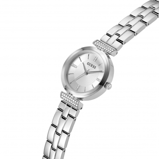 GUESS GW0762L1 DAMESHORLOGE STAAL MET ZIRKONIA ARRAY