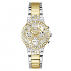 GUESS GW0320L7 DAMESHORLOGE VERGULD STAAL BICOLOR MET ZIRKONIA MOONLIGHT
