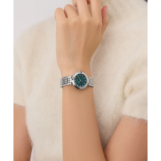 GUESS GW0930L1 DAMESHORLOGE STAAL MET ZIRKONIA CLARA