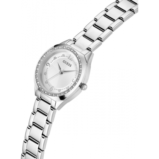 GUESS GW0767L1 DAMESHORLOGE STAAL MET ZIRKONIA CHARLOTTE