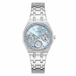 GUESS GW1009L1 DAMESHORLOGE STAAL MET ZIRKONIA QUINN