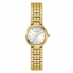 GUESS GW0930L2 DAMESHORLOGE VERGULD STAAL MET ZIRKONIA CLARA
