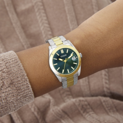 GUESS GW0934L3 DAMESHORLOGE VERGULD STAAL BICOLOR ALICE