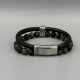 LEATHER&STEEL ZION-MG ARMBAND MOSS GREEN