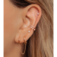 CULET GCJ1293 18K GOUDEN PIERCING MET NATUURLIJKE DIAMANT