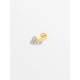 CULET JEWELLERY GCJ0812 18K GOUDEN PIERCING MET NATUURLIJKE DIAMANT TRIANGLE