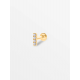 CULET JEWELLERY GCJ1332 18K GOUDEN PIERCING MET NATUURLIJKE DIAMANT ROD