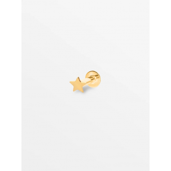 CULET JEWELLERY GCJ3062 18K GOUDEN PIERCING MINI STAR