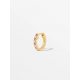CULET JEWELLERY GCJ1154 18K GOUDEN PIERCING MET NATUURLIJKE DIAMANT EN ROZE SAFFIER NEAR ETERNITY HUGGIE