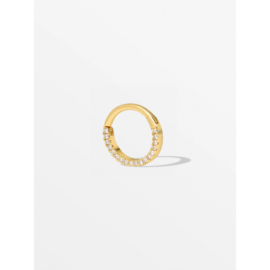 CULET JEWELLERY GCJ3153 18K GOUDEN PIERCING MET NATUURLIJKE DIAMANT DAITH