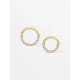 CULET JEWELLERY GCJ3153 18K GOUDEN PIERCING MET NATUURLIJKE DIAMANT DAITH