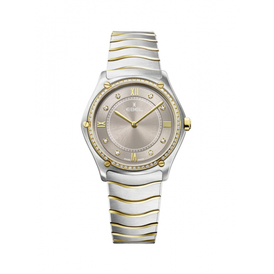 EBEL 1216742 DAMESHORLOGE STAAL/18KT GOUD SPORT CLASSIC