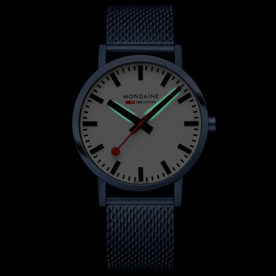 MONDAINE M660.30360.1BSBM HORLOGE STAAL CLASSIC BLUE