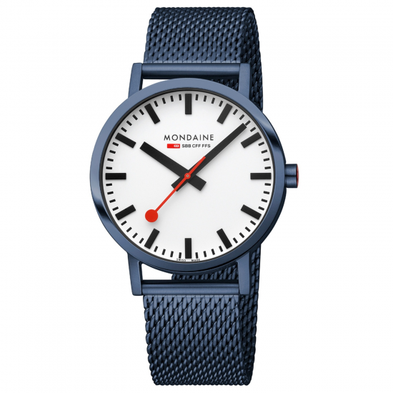 MONDAINE M660.30360.1BSBM HORLOGE STAAL CLASSIC BLUE
