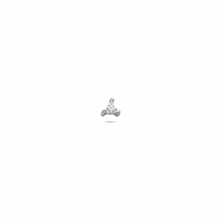HUISCOLLECTIE 1342164 ZILVEREN PIERCING ZIRKONIA
