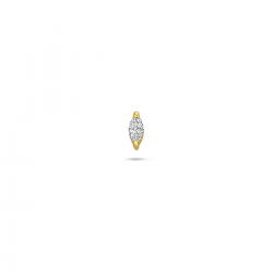 HUISCOLLECTIE 2104175 VERGULDE ZILVEREN PIERCING ZIRKONIA