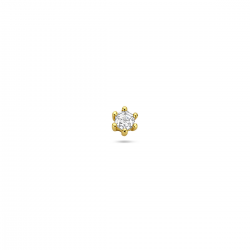 HUISCOLLECTIE 2104181 VERGULDE ZILVEREN PIERCING ZIRKONIA