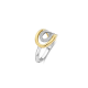 TI SENTO 12408ZY ZILVER VERGULDE RING MET ZIRKONIA