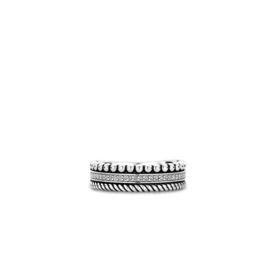 TI SENTO 12342ZI ZILVEREN RING ZIRKONIA