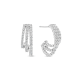 TI SENTO 78069ZI ZILVEREN OORRINGEN MET ZIRKONIA