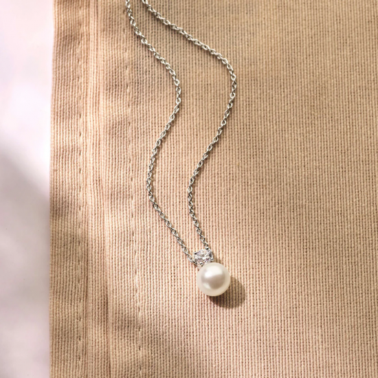 TI SENTO 34104ZI ZILVEREN COLLIER MET ZIRKONIA