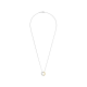 TI SENTO 34120ZY ZILVER VERGULD COLLIER ZIRKONIA