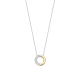 TI SENTO 34120ZY ZILVER VERGULD COLLIER ZIRKONIA