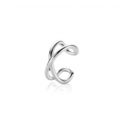 ZINZI ZIO-CUFF5 ZILVEREN CUFF CROSS OVER