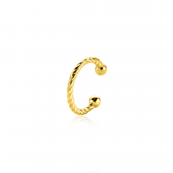 ZINZI ZIO-CUFF3G ZILVEREN VERGULDE CUFF TORS