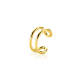 ZINZI ZIO-CUFF4G ZILVEREN VERGULDE CUFF DUBBEL