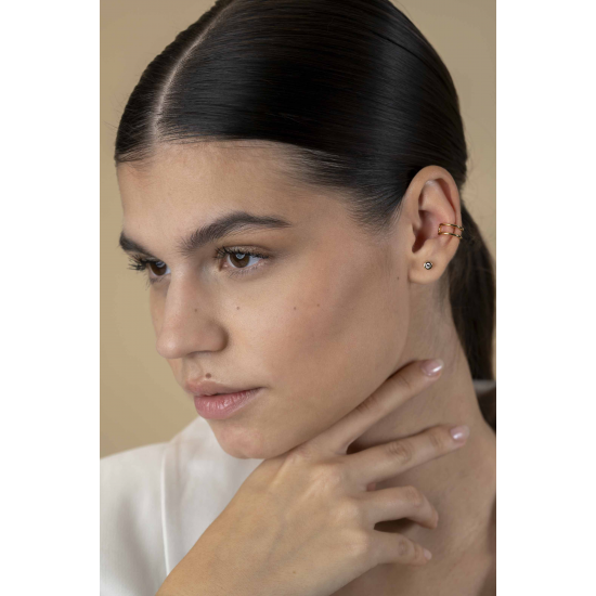 ZINZI ZIO-CUFF4G ZILVEREN VERGULDE CUFF DUBBEL